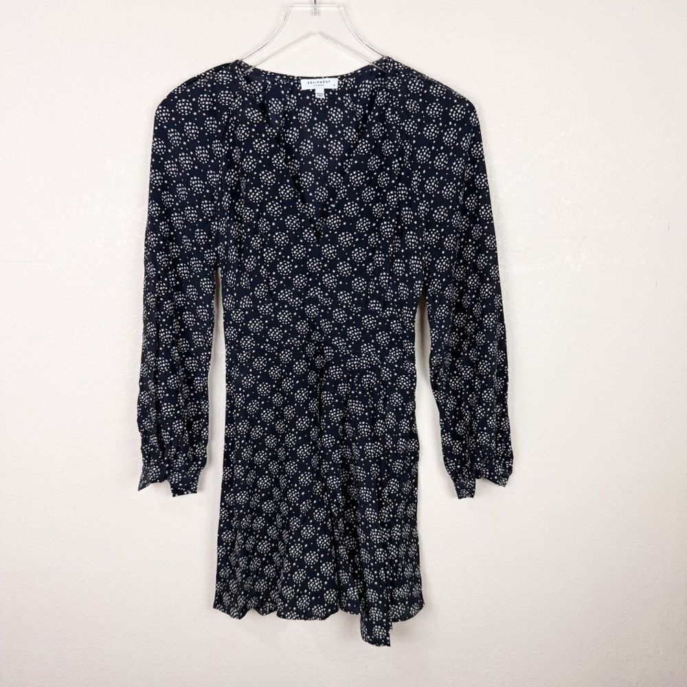 Equipment Femme Star Silk Dress Long Sleeve Size 0